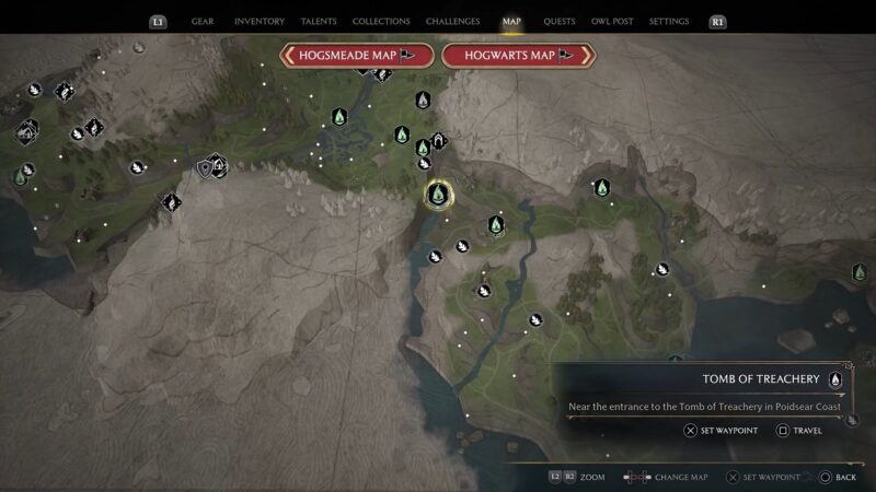 Use The Mysterious Map Fragment To Find The Treasure Hogwarts Legacy