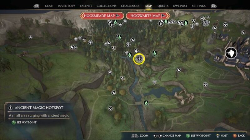 All Ancient Magic Hotspots Locations In Hogwarts Legacy Gamerpillar