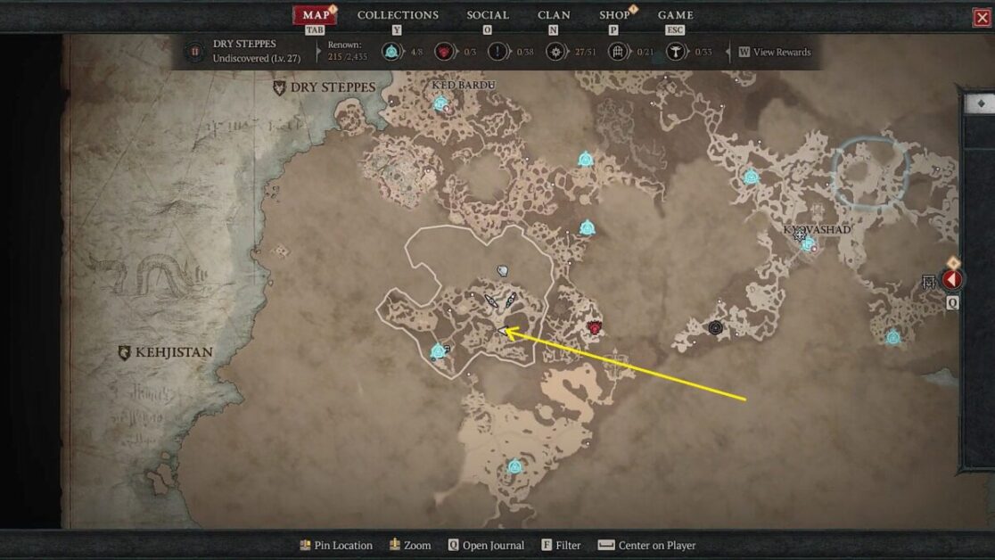 Champions Demise Location Aspect Of The Umbral Diablo Gamerpillar