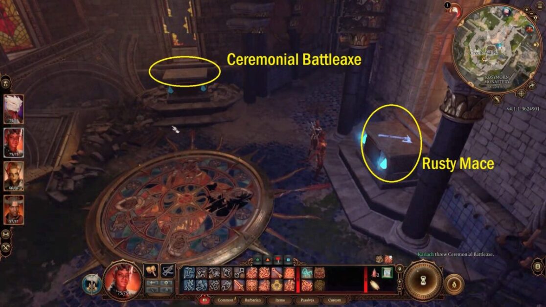 Baldurs Gate Solve Stained Glass Puzzle And Get Dawnmasters Crest