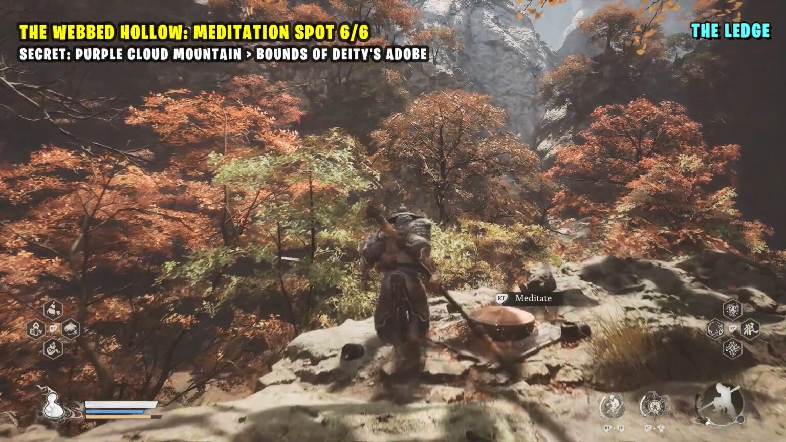 Chapter All Meditation Spots Locations The Webbed Hollow