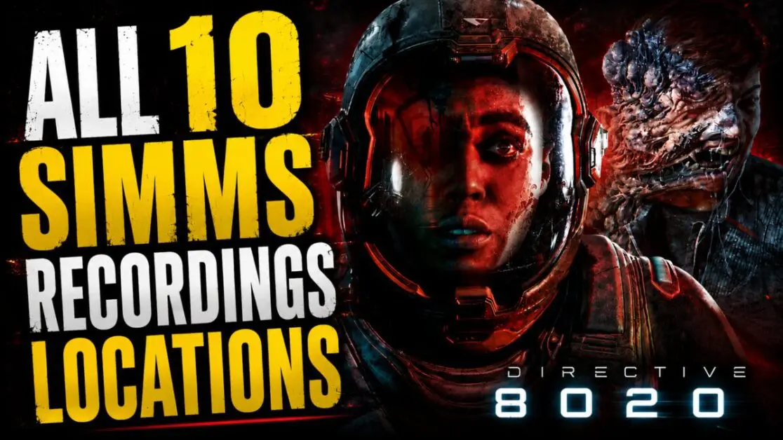 All 10 Simms Recordings & Locations | Directive 8020