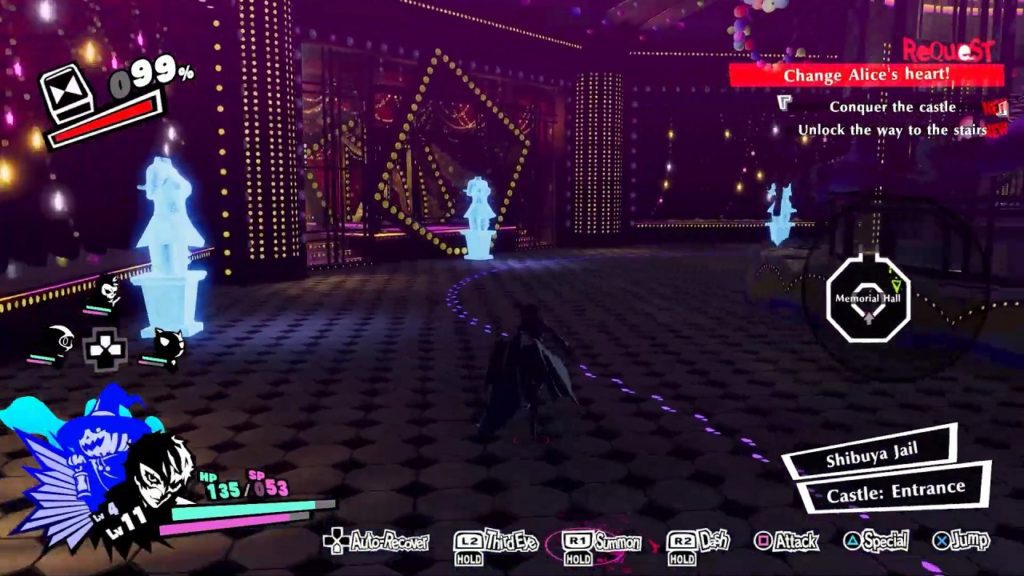 How To Unlock The Way To The Stairs In Memorial Hall Shibuya Jail Persona 5 Strikers
