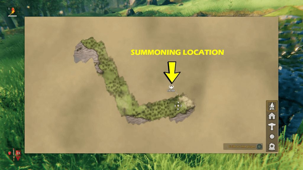 Summoning location valheim