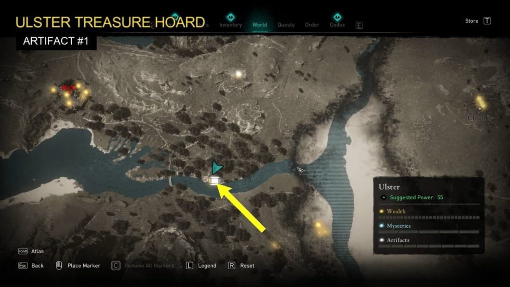 Ulster Treasure Hoard Map Locations Solutions Assassins Creed