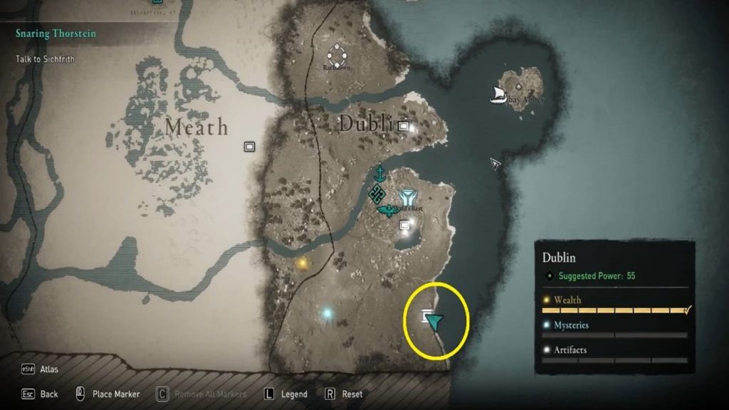 All Meath Treasure Hoard Map Locations Assassin's Creed Valhalla 