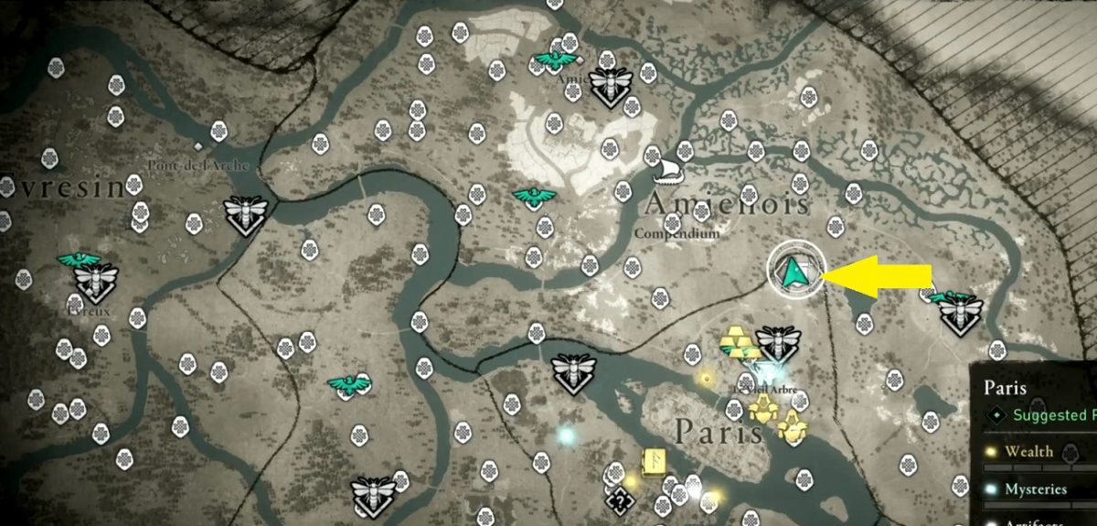 All Treasure Hoard Maps Locations (Melun, Paris) | The Siege of Paris ...