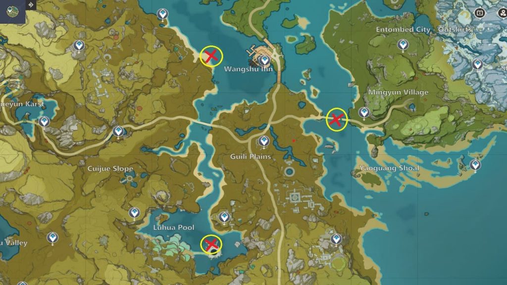 Golden Koi And Rusty Koi Location Genshin Impact 2 1 Rare Fish Guide