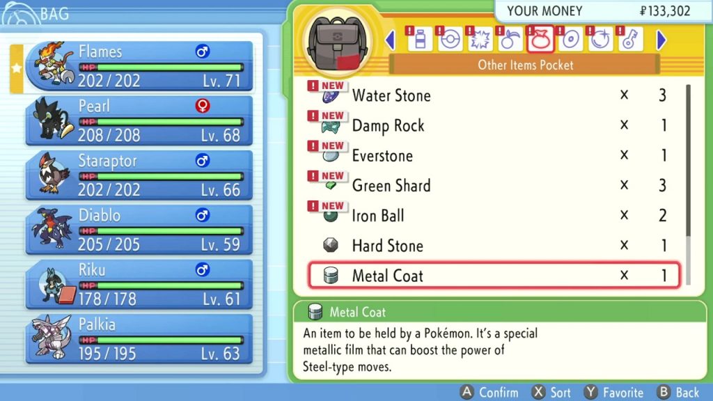 Pokémon Brilliant Diamond e Shining Pearl - Como evoluir um Onix para Steelix