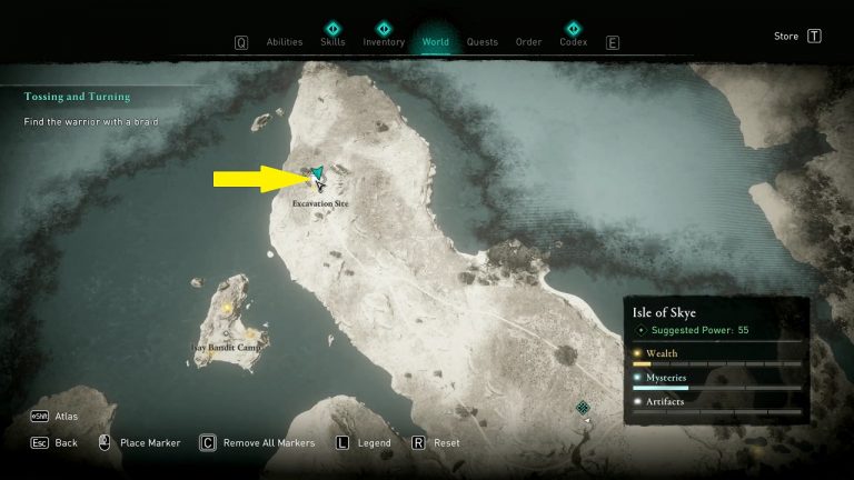 Skye Hoard Map Treasure Location 