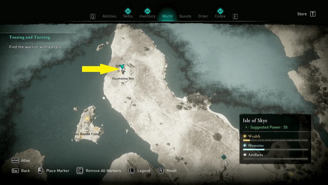 Skye Hoard Map Treasure Location | Isle of Skye | Assassin’s Creed ...