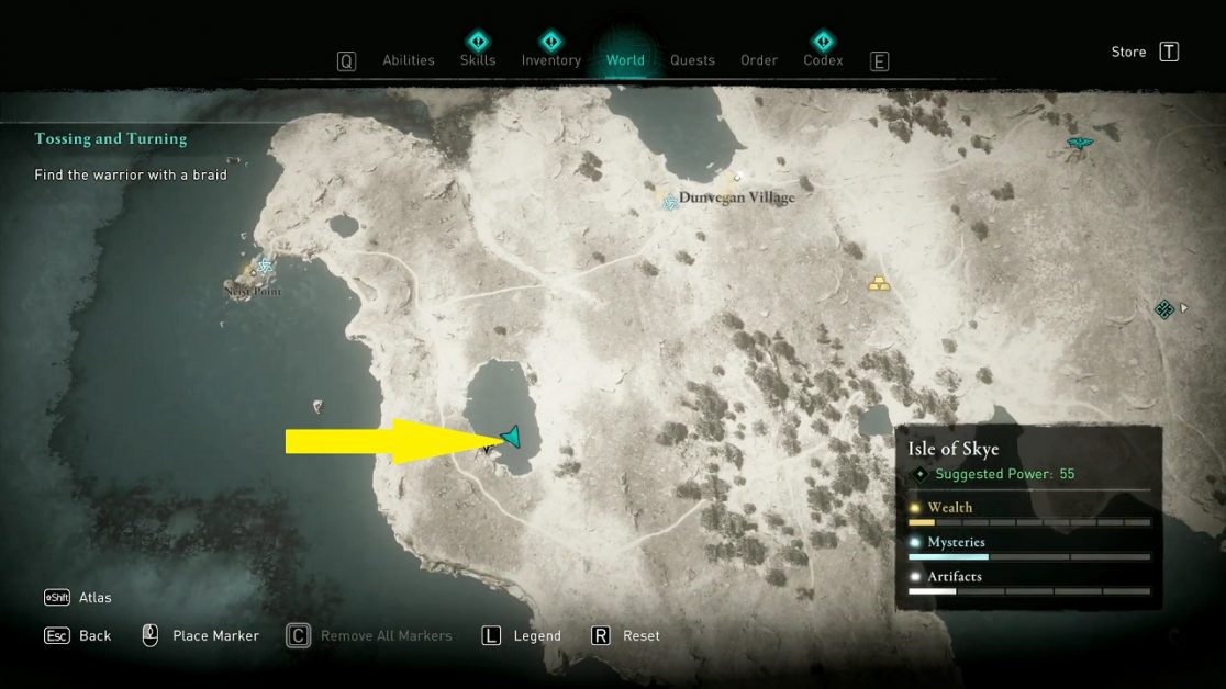 Skye Hoard Map Treasure Location | Isle of Skye | Assassin’s Creed ...