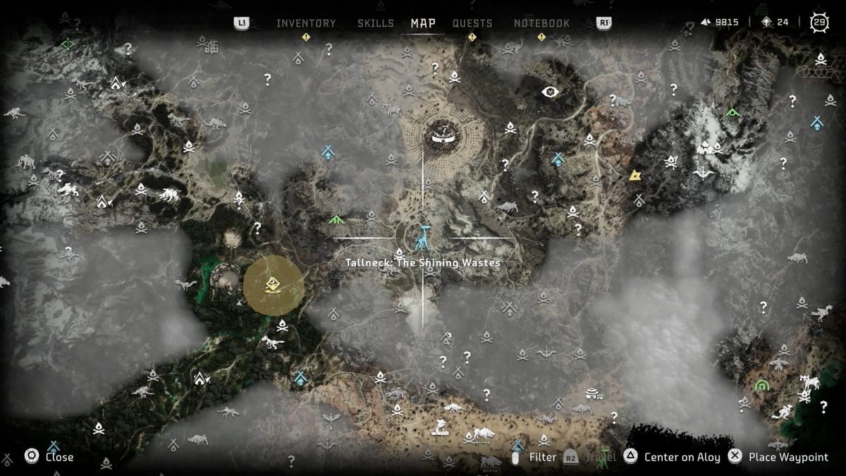 Tallneck The Shining Wastes Horizon Forbidden West GAMERPILLAR