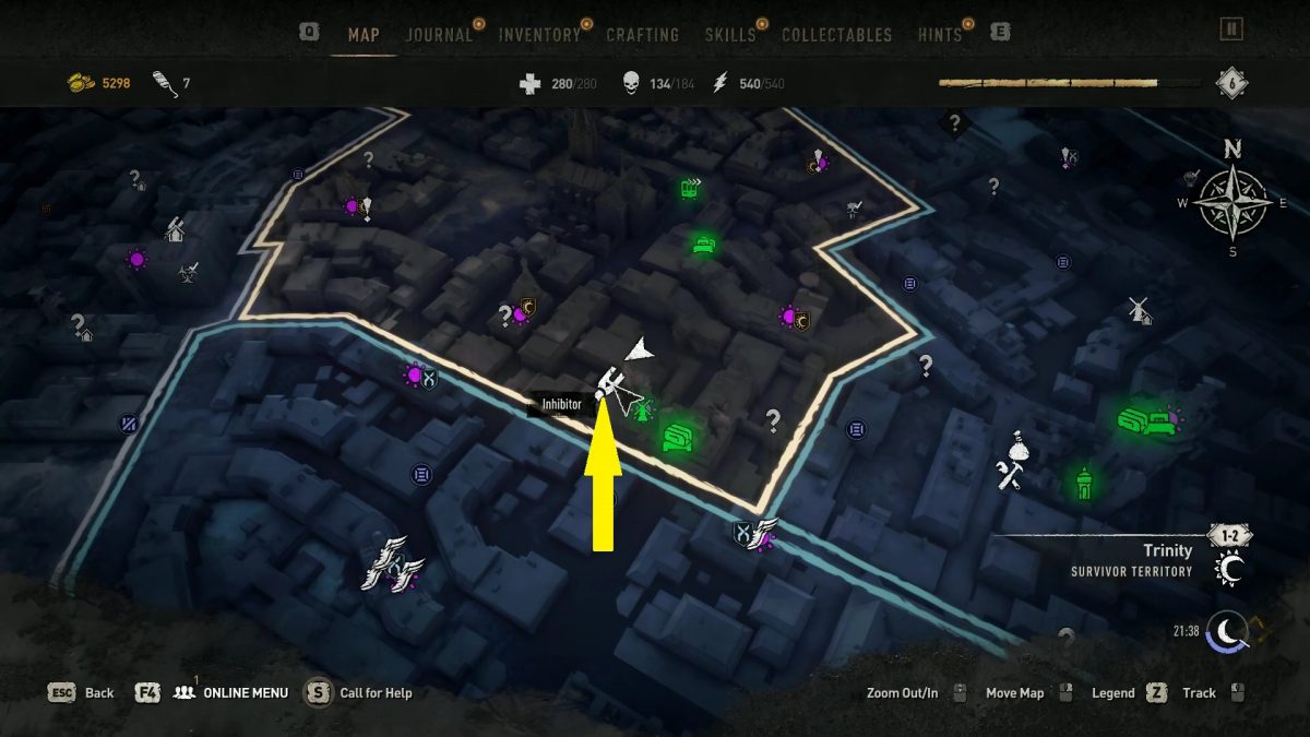 Trinity All Inhibitor Locations Dying Light 2 GAMERPILLAR