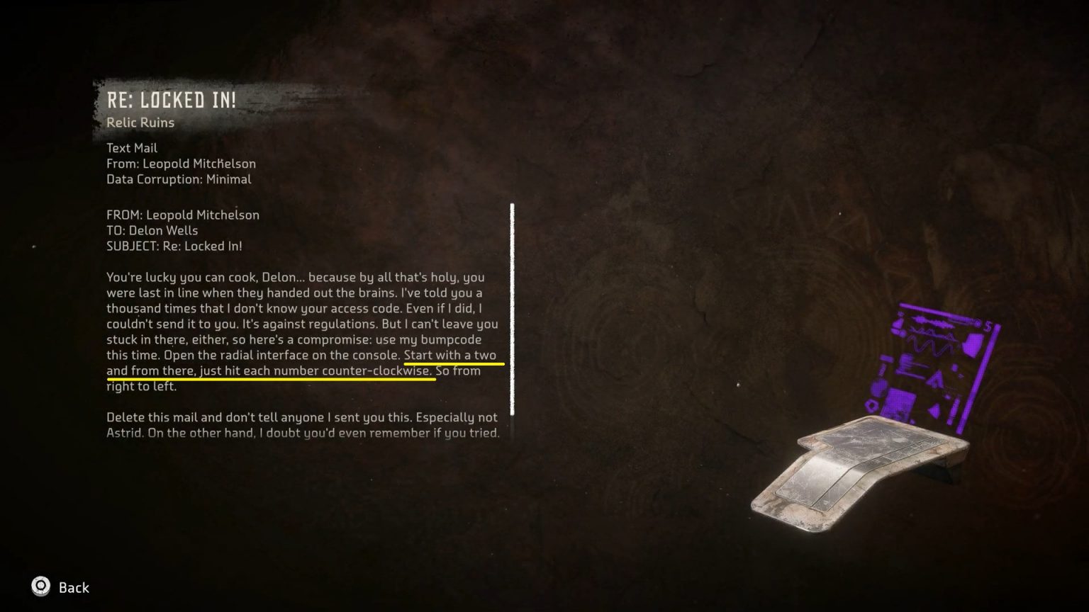 Isle of Spires Relic Ruin Door Codes & Puzzles Horizon Forbidden