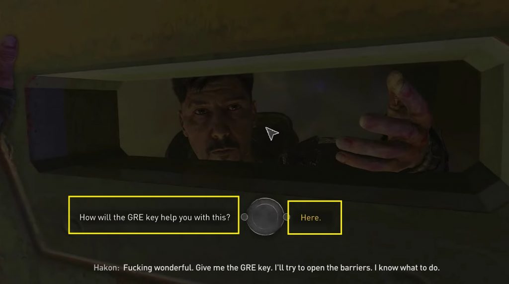 dying light 2 give hakon the gre key