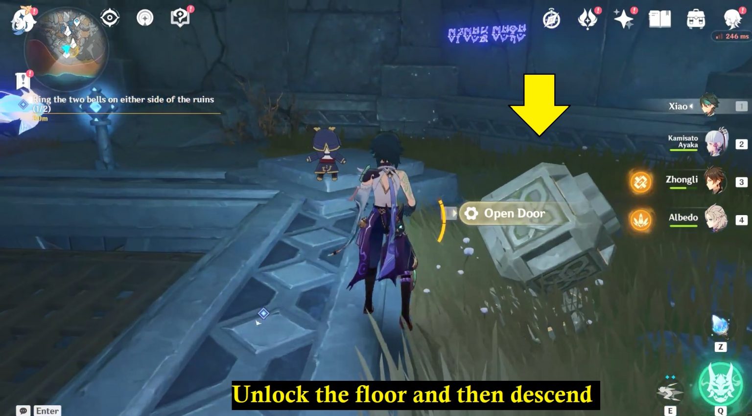Ring The Two Bells On Either Side Of The Ruins Genshin Impact: Ring the two bells on either side of the ruins | Perils