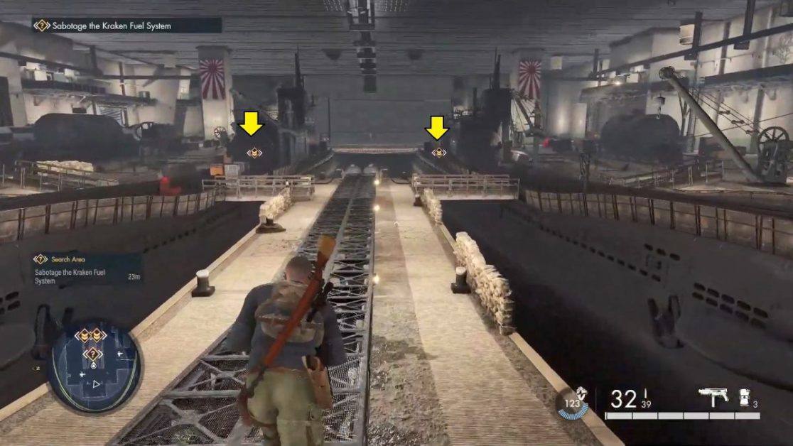 Sniper Elite 5 Sabotage The Kraken Fuel System Sabotage the Kraken Fuel System | Mission 8 Rubble and Ruin | Sniper