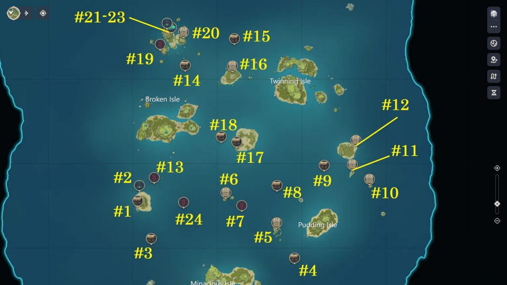 All 24 Chests Location In Golden Apple Archipelago Genshin Impact 2 8
