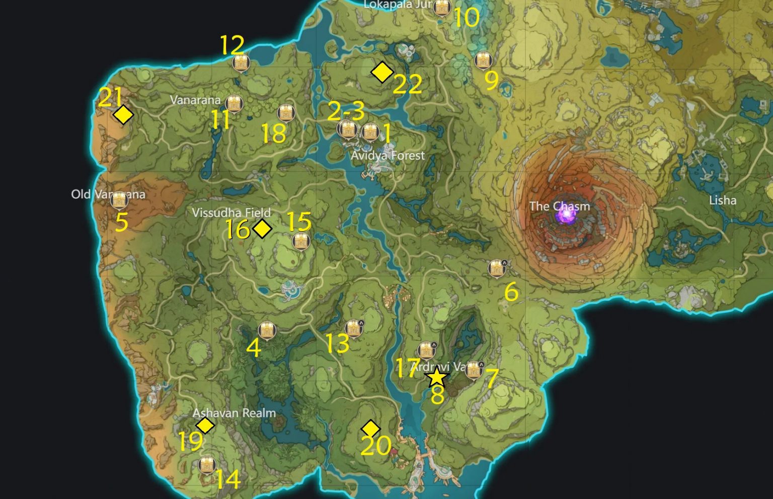 Sumeru All 22 Luxurious Chests Locations & Puzzles Genshin Impact