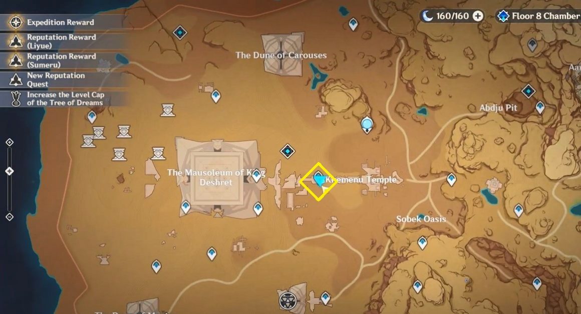 All Sumeru Desert Shrines Of Depths Locations Genshin Impact 3.1