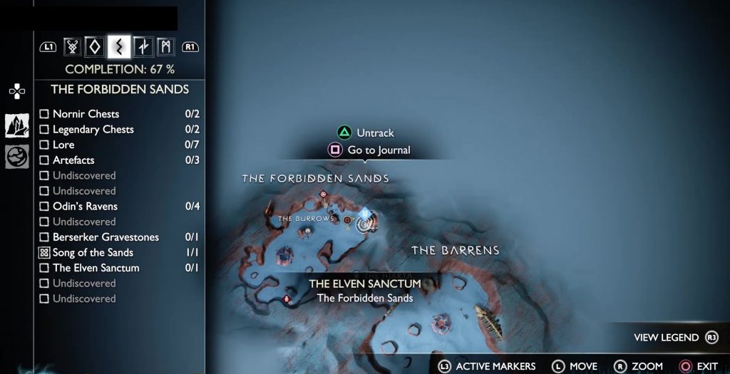 The Forbidden Sands: All Odin s Raven locations Guide God of War