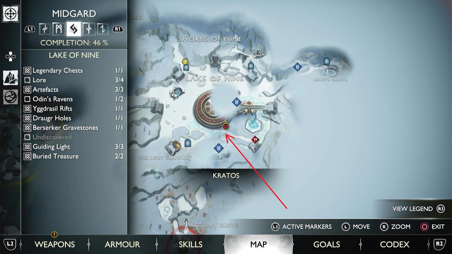 Lake of Nine Odin’s Ravens Locations God of War Ragnarok GAMERPILLAR