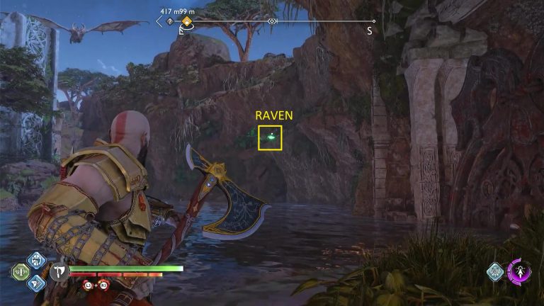 god of war the sinkholes raven