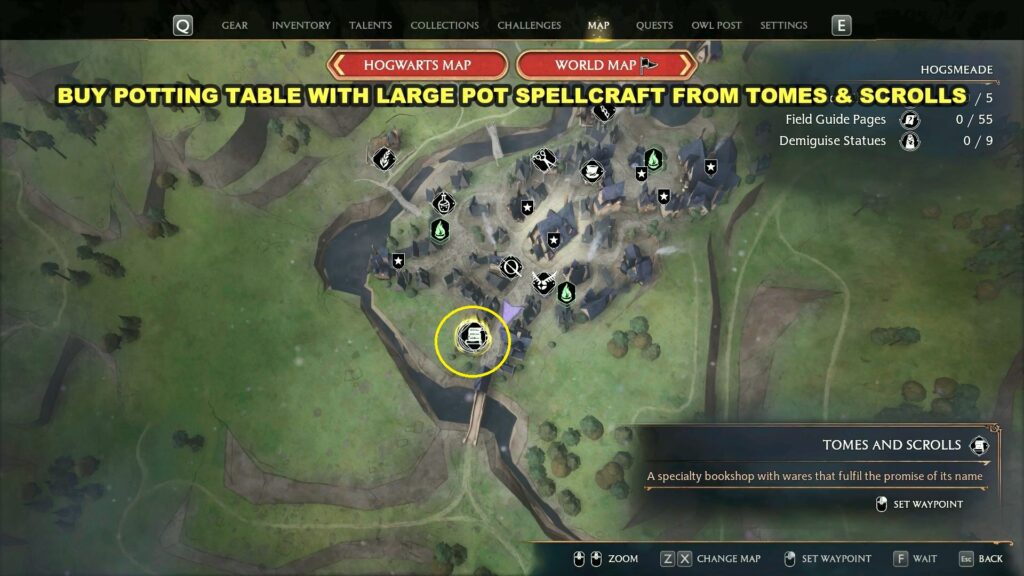 Where to find Fluxweed stems and seeds in Hogwarts Legacy