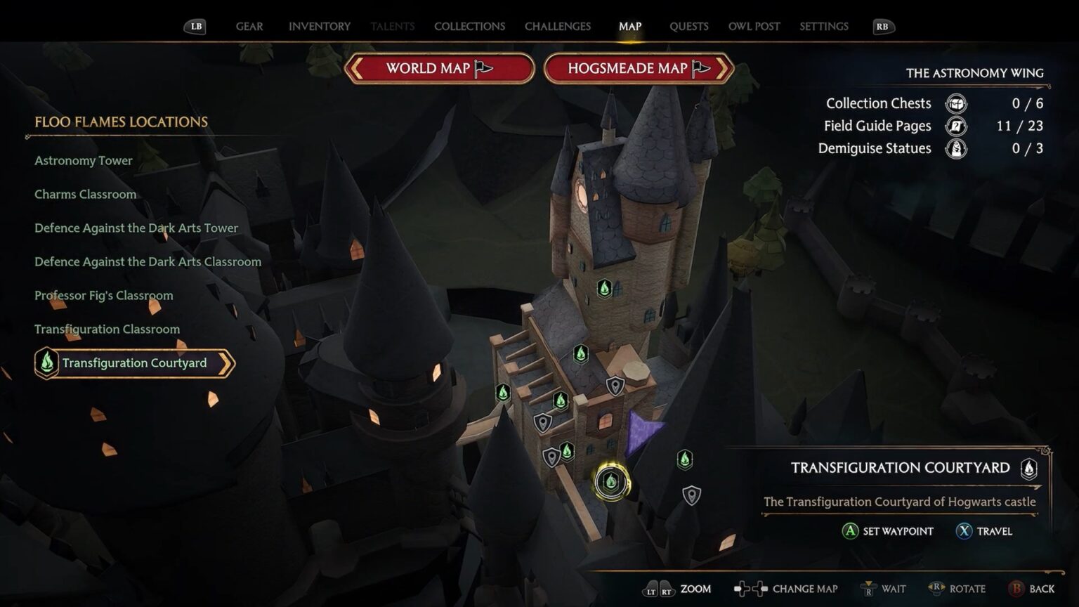 Astronomy Wing All Field Guide Pages Locations Hogwarts Legacy