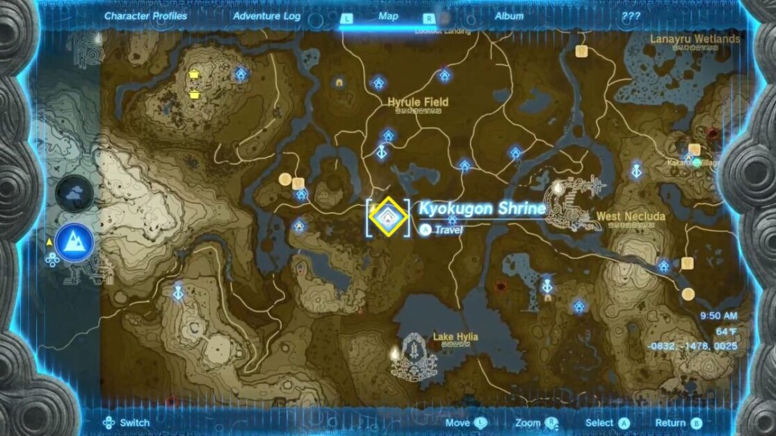 Kyokugon Shrine Puzzle Alignment of the Circles Zelda Tears of the