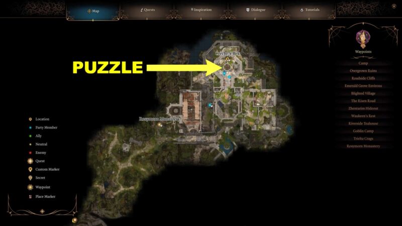 How To Solve Rosymorn Monastery Puzzle Baldur S Gate 3 BG3   1 35 800x450 