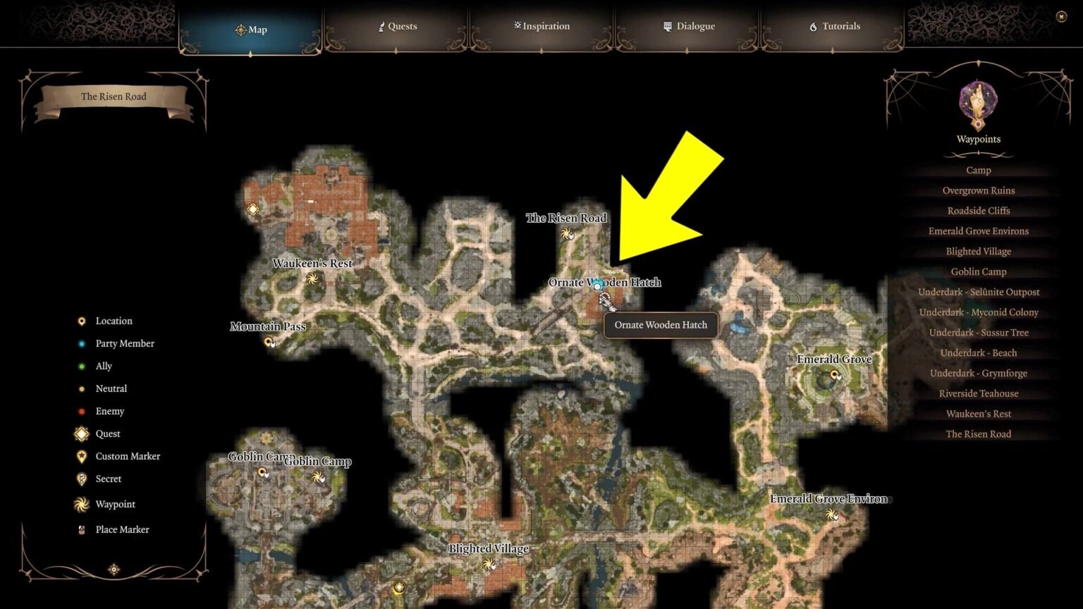 The Risen Road Secret Armory Puzzle in Baldur’s Gate 3 Ornate Wooden Hatch Location GAMERPILLAR