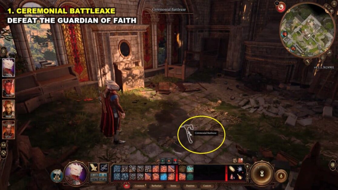 Baldur S Gate 3 Rosymorn Monastery Ceremonial Battleaxe Weapon   6 23 Scaled 