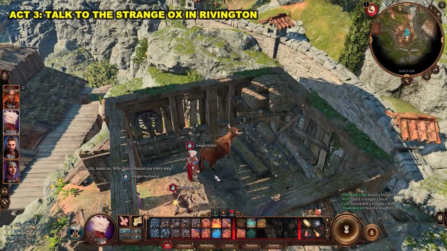 All Strange Ox Encounters Help The Devilish Ox Quest Baldur S Gate 3   8 54 1536x864 