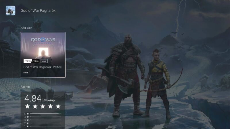 god of war ragnarok valhalla dlc ps4 download