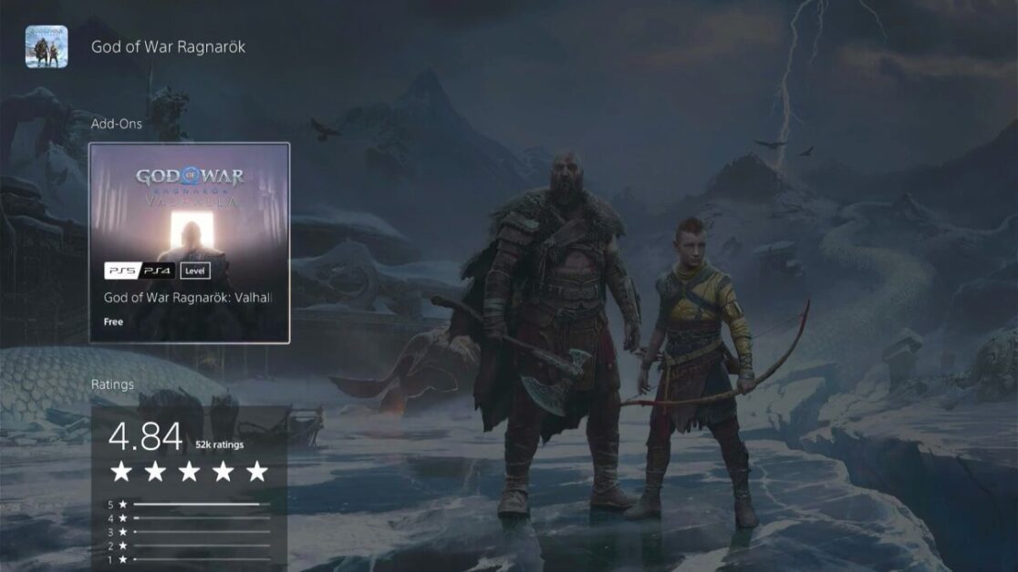 god of war ragnarok valhalla ps4 dlc