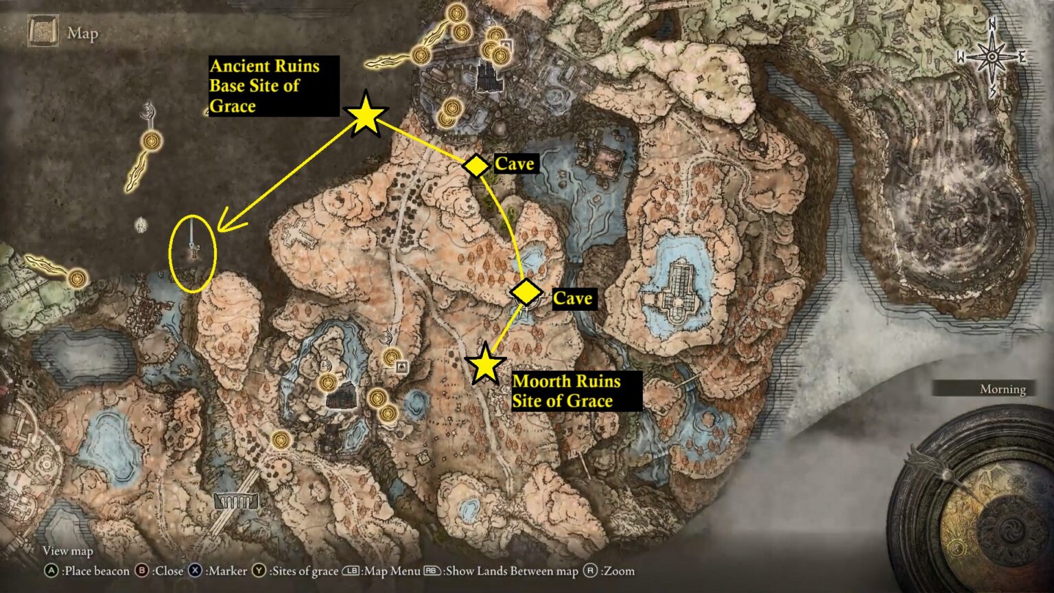 How to get to Rauh Ruins Map Fragment | Elden Ring (Shadow of the ...