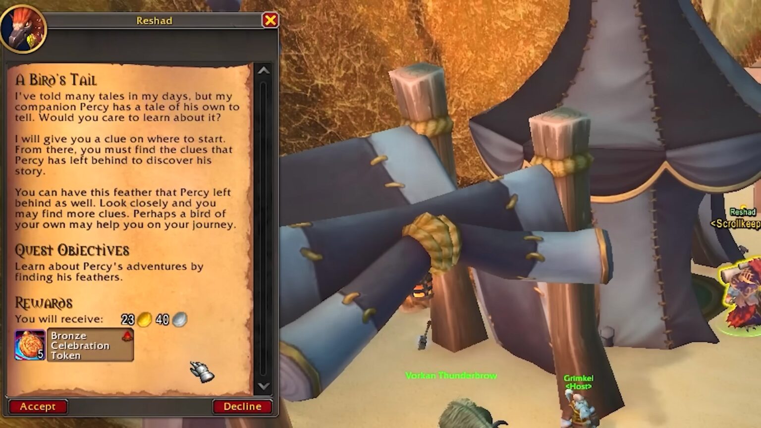 How to do A Bird’s Tail Quest 20th Anniversary Event WOW The War Within GAMERPILLAR